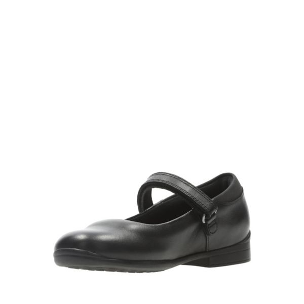 Clarks Girls Jamie Star Toddler School Shoes Black | CA-5734980